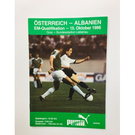 Programm Österreich - Albanien, 1986