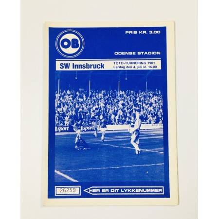 Programm Wacker Innsbruck (AUT) - Odense BK (DEN), 1981