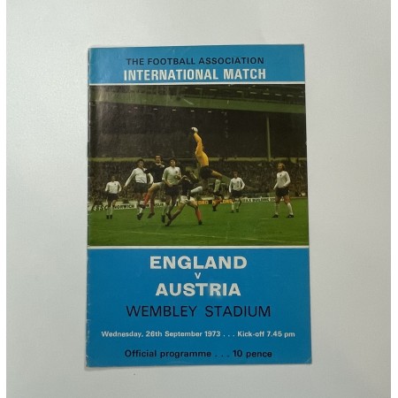 Programm England - Österreich, 1973