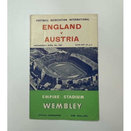 Programm England - Österreich, 1962