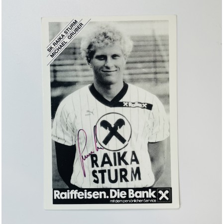 Autogrammkarte Sturm Graz, Michael Gruber