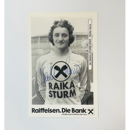 Autogrammkarte Sturm Graz, Walter Saria