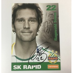 Autogrammkarte Ragnvald Soma, Rapid Wien